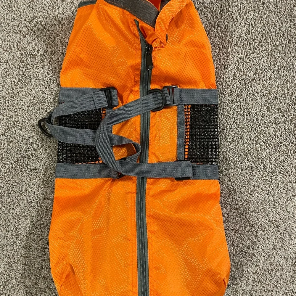 Hello Mow & Wow Nylon Rubber Mesh Orange Dog Dog Carrier